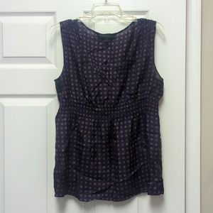 Express silk purple tank top